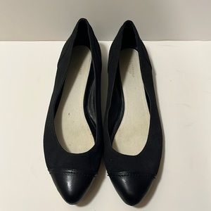 Lands End canvas black flat